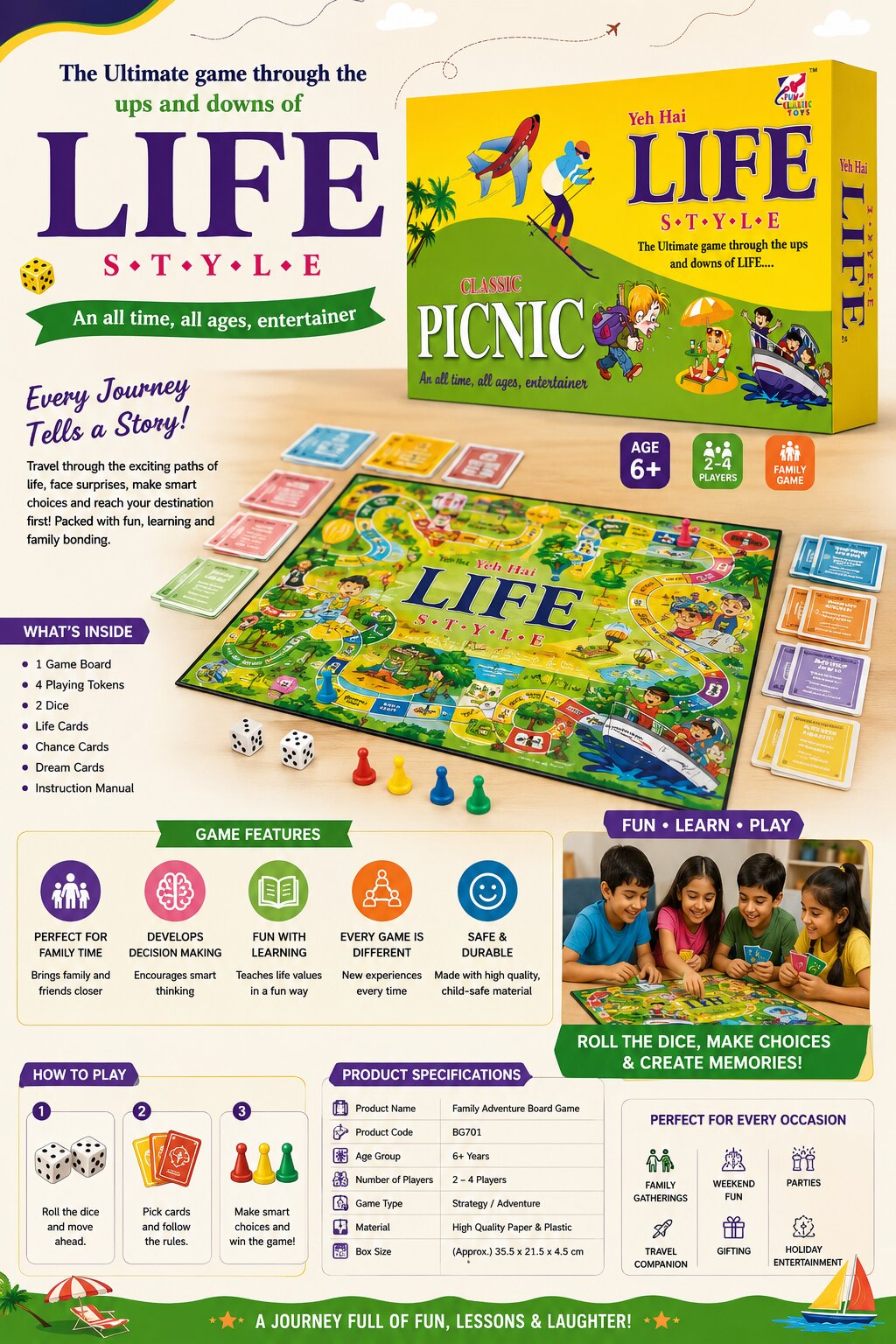 Picnic Board Game available at Corporate Levels through DeskDrop