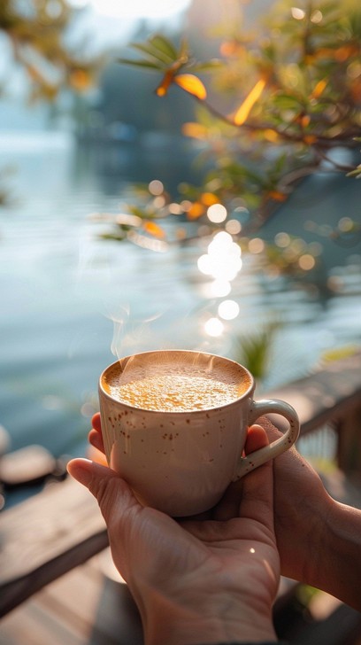 Hot coffee available at Shivam Trade Center through DeskDrop