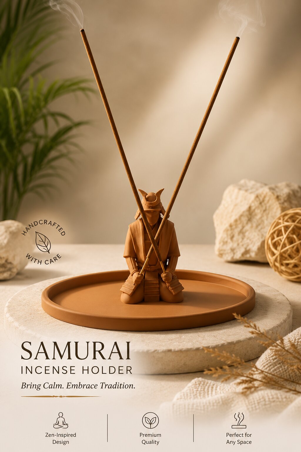 Samurai Incense Stick Holder available at Infinity through DeskDrop