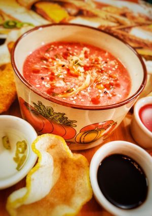 Schezwan Soup available at Grace Business Park through DeskDrop