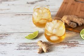 Ginger & Lime Ice Tea available at Novem Square through DeskDrop