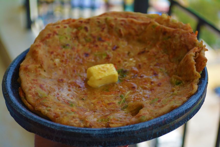 Vegetables Paratha available at RK World Tower through DeskDrop