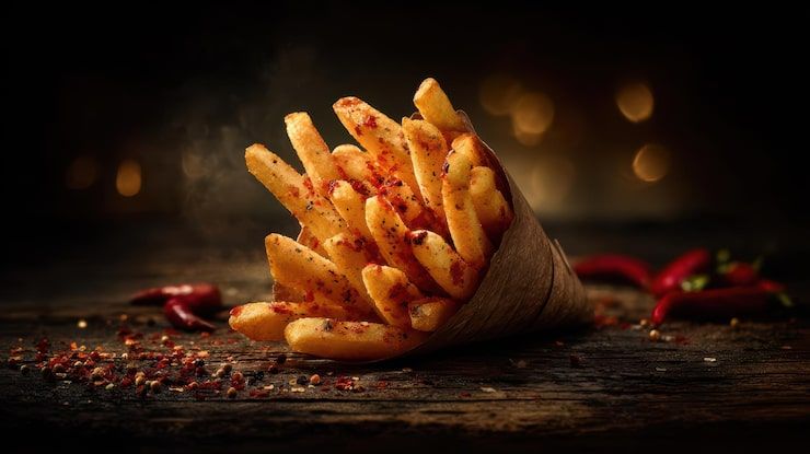 Hot Chilli Fries available at The Ridge through DeskDrop