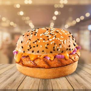 Punjabi Makhni Burger available at Aakruti BizHub through DeskDrop