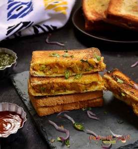 Cheese Aloo Veg. Mix Sandwich available at The Ridge through DeskDrop