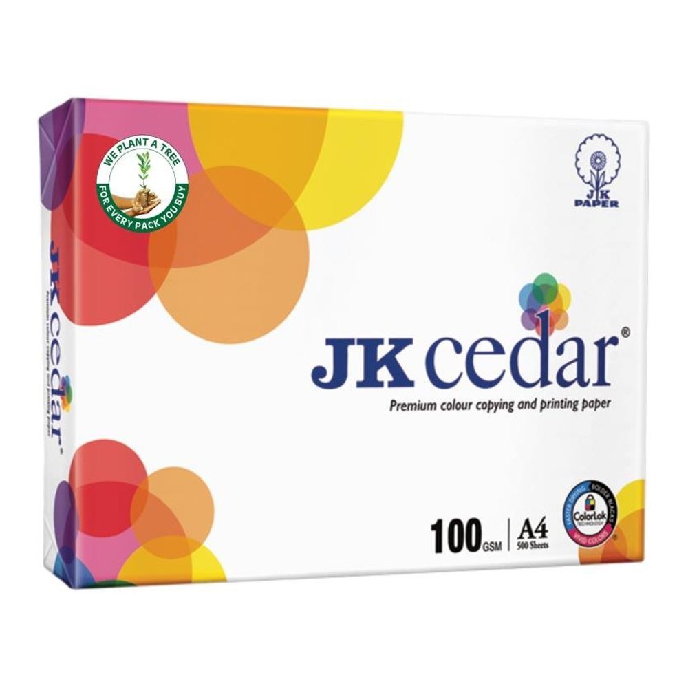 JK CEDAR PAPER 100 GSM 500 SHEET REAM