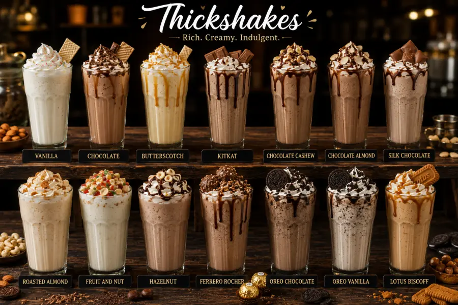 Oreo Thick Shake available at Shivarth The Ace through DeskDrop