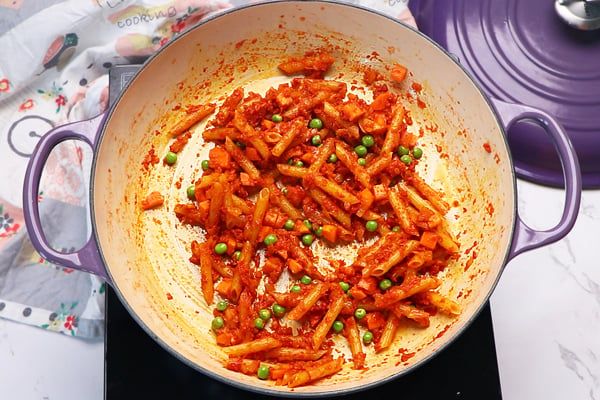 Masala Pasta available at RK World Tower through DeskDrop