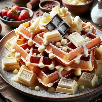 White Chocolate Waffle available at Krish Cubical through DeskDrop