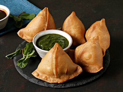 Samosa available at Novem Square through DeskDrop