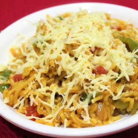 Veg. Cheese Masala Maggi available at Aaron Spectra through DeskDrop