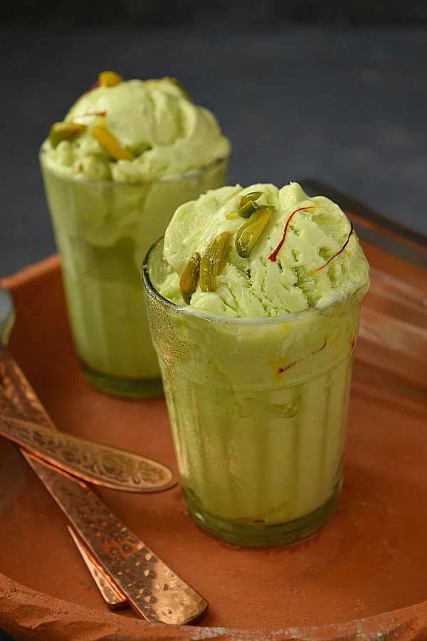 Kesar Milk Cold With Ice Cream available at Novem Square through DeskDrop