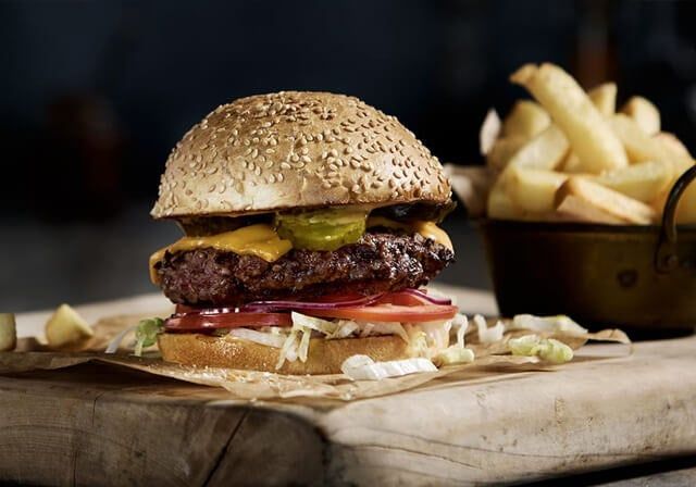 Ultimate Classic Burger available at Demo through DeskDrop