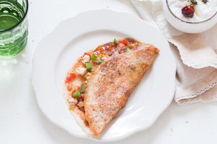 Moong Paneer Dosa available at Demo through DeskDrop