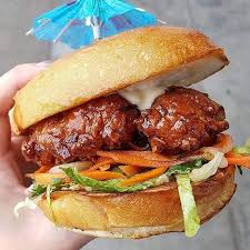 Manchurian Burger available at Aakruti BizHub through DeskDrop