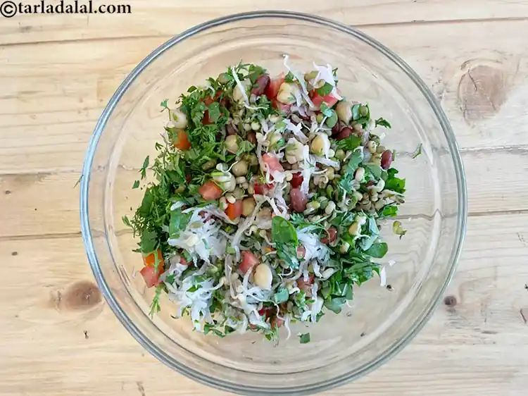 Mix Sprout & Protein Salad available at Demo through DeskDrop