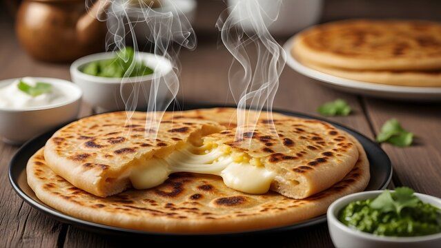Cheese Paratha available at Aaron Spectra through DeskDrop