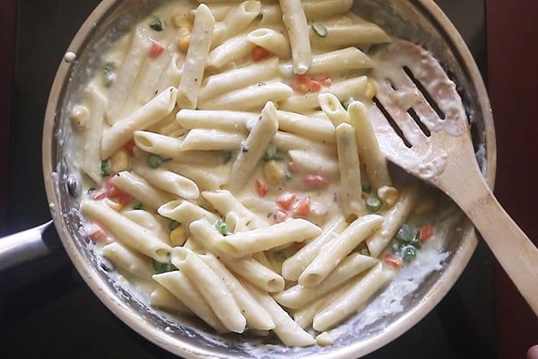 Withe Sauce Pasta available at Aaron Spectra through DeskDrop