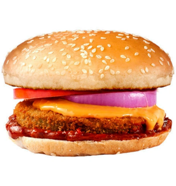 Schezwan Burger available at Aakruti BizHub through DeskDrop