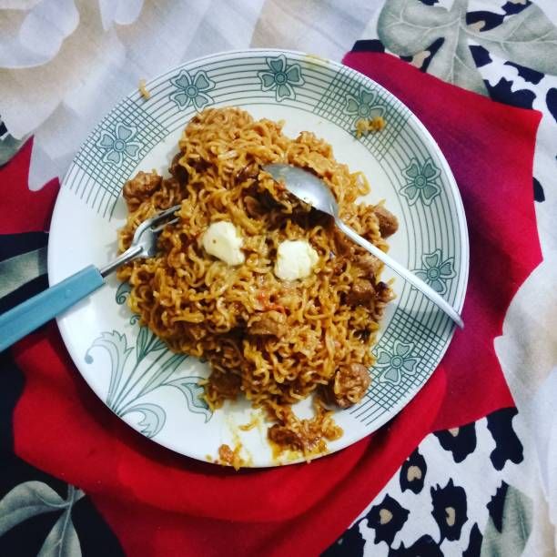 Butter Masala Maggi available at Aaron Spectra through DeskDrop