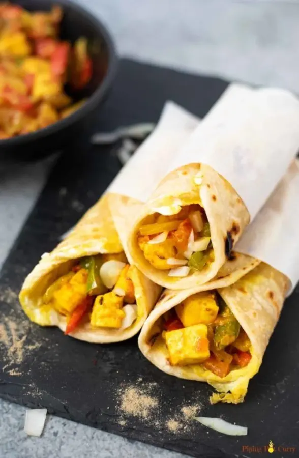 Achari Paneer Frankie available at Apm mall through DeskDrop
