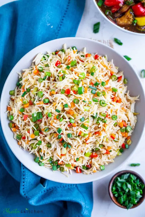 Veg. Fried Rice available at The Ridge through DeskDrop