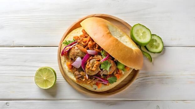Mexican Dabeli available at The Ridge through DeskDrop