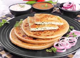 Paneer Paratha available at Aaron Spectra through DeskDrop
