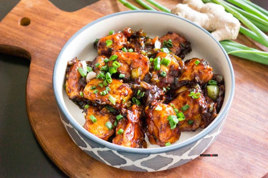 Paneer Manchurian Dry / Gravy available at The Ridge through DeskDrop