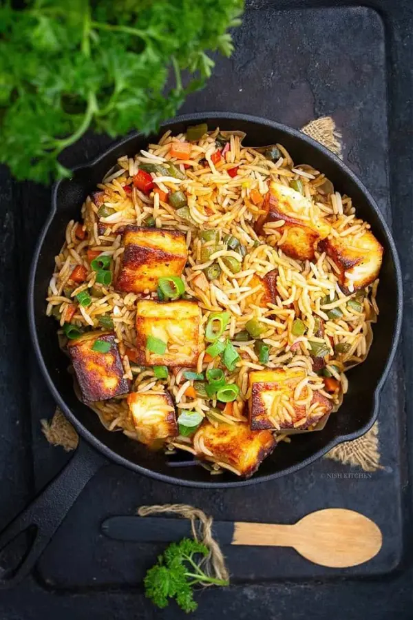 Paneer Fried Rice available at Grace Business Park through DeskDrop