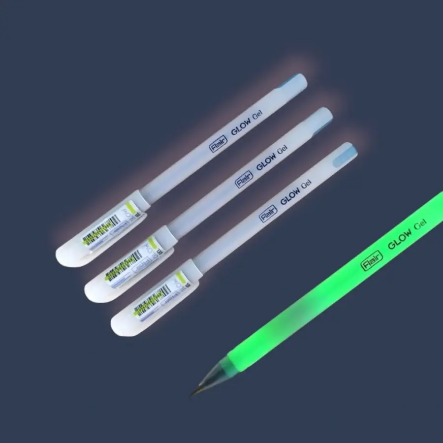 FLAIR GLOW GEL PEN available at Rk Iconic through DeskDrop