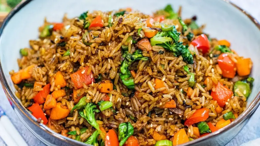 Veg Fried Rice available at Rk Prime through DeskDrop