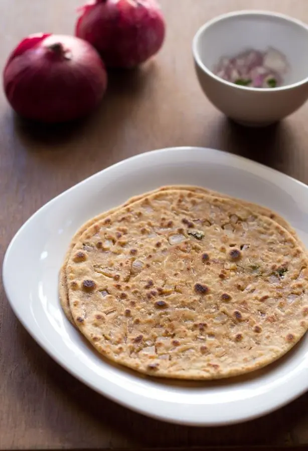 Onion Paratha available at Aaron Spectra through DeskDrop
