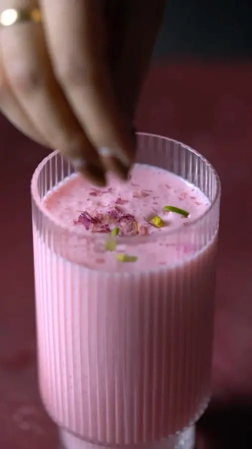 Rose Lassi available at Aaron Spectra through DeskDrop