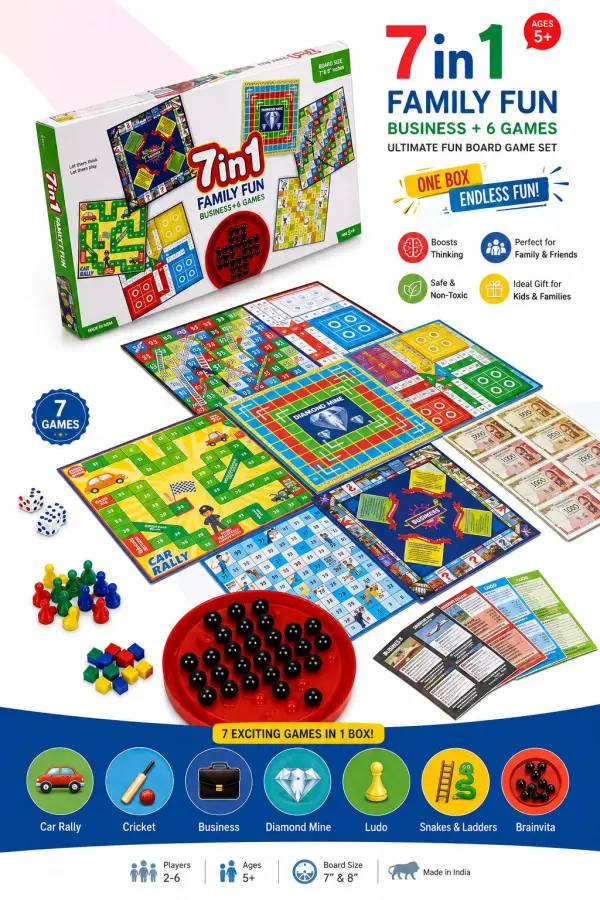 7 In 1 Board Game available at Corporate Levels through DeskDrop