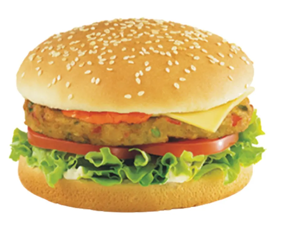Veggie Lovers Burger available at Aakruti BizHub through DeskDrop