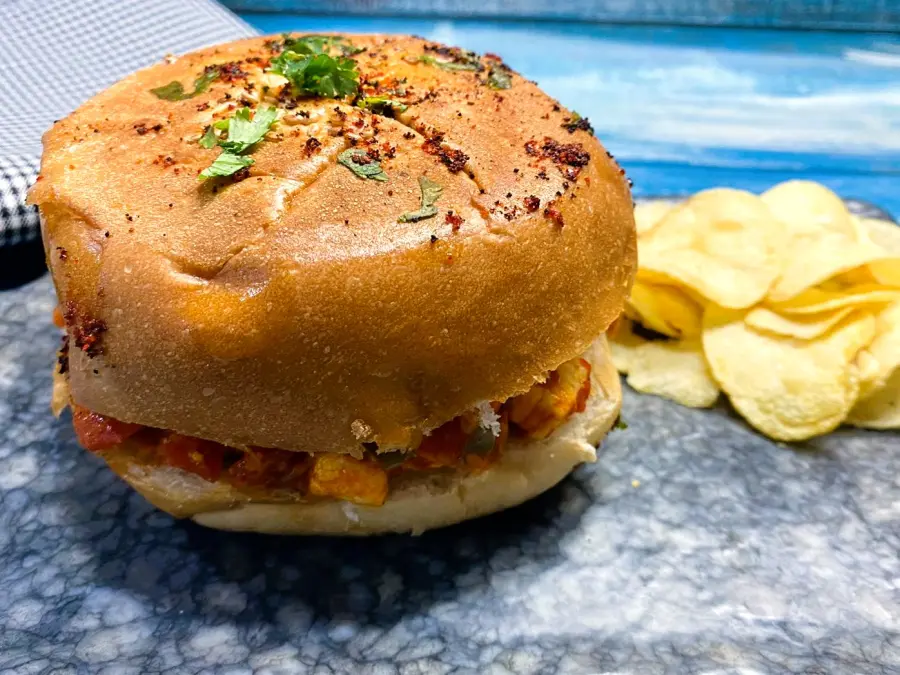 Shahi Hyderabadi Burger available at Aakruti BizHub through DeskDrop