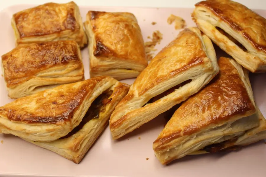 Sp. Kathiyawadi Veg Puff available at Novem Square through DeskDrop