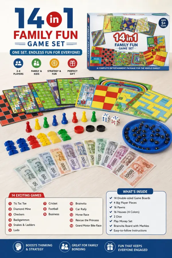 14 In 1 Board Game available at Corporate Levels through DeskDrop